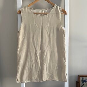 Designer Inspired Sleeveless Silk Top with Gold Star